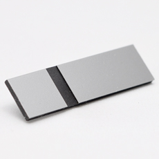 GRAVOGLAS 2 SURFACE SØLV MATT-SORT 1,6 MM