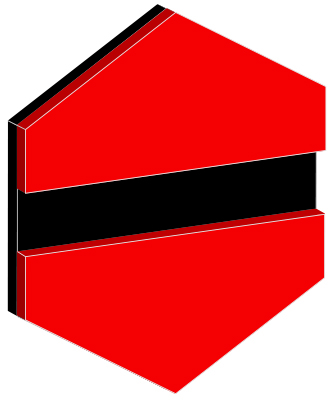 GRAVOPLY 1 RØD-SORT 1,6 MM