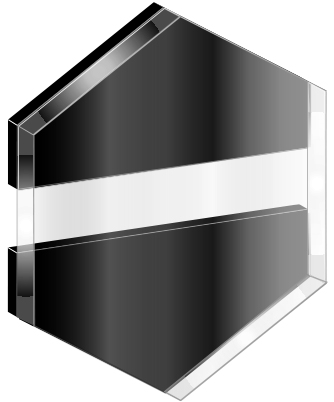 GRAVOGLAS 2 SUBSURFACE KLAR MATT-SORT 1,6 MM