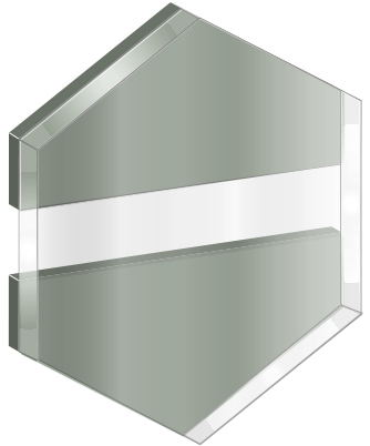GRAVOGLAS 2 SUBSURFACE KLAR BLANK-SØLV 1,6 MM