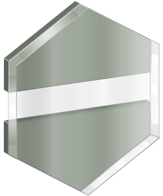 GRAVOGLAS 2 SUBSURFACE KLAR BLANK-SØLV 3,2 MM
