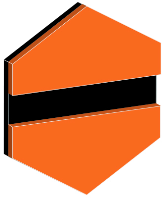 GRAVOFOIL 725 ORANGE-SORT 0,2X480X660 mm SELVKLEBENDE