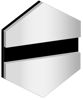 METALLEX SØLV BLANK-SORT 1,5 MM