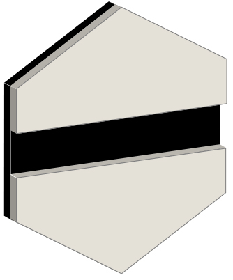 ALUMAMARK SØLV SILKESMATT-SORT 0,5 MM  (610 X 508 MM)