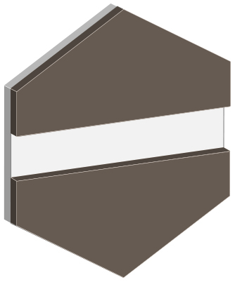 GRAVOPLY ULTRA BEIGE MATT-HVIT 1,6 MM