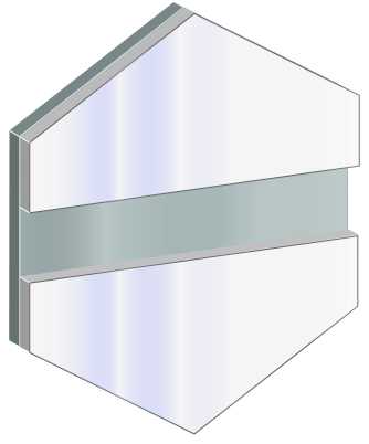 COLORED ALUMINUM HVIT BLANK-ALUMINIUM 0,6 MM