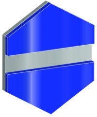 COLORED ALUMINUM BLÅ BLANK-ALUMINIUM 0,6 MM