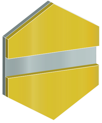 COLORED ALUMINUM GULL BLANK-ALUMINIUM 0,6 MM