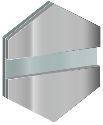 COLORED ALUMINUM SØLV BLANK-ALUMINIUM 0,6 MM