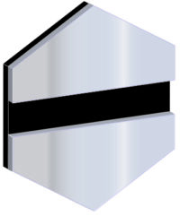 GRAVOLASE METALLICS SØLV BLANK-SORT 1,3 MM