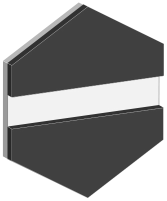 GRAVOPLY LASER GRÅ-HVIT 1,3 MM