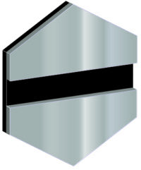FLEXILASE SØLV BLANK-SORT 0,25 MM