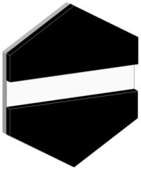 FLEXILASE SORT-HVIT 0,25 MM  (610 X 305MM)