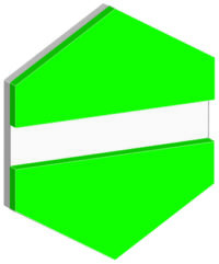 FLEXILASE EPLEGRØNN-HVIT 0,25 MM  (610 X 305MM)