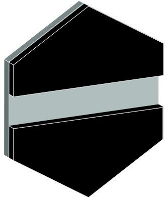 DURABLACK SORT-SØLV 0,5 MM