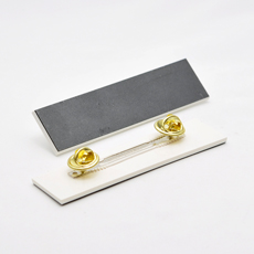 JAKKESKILT SORT-HVIT 20x75 mm